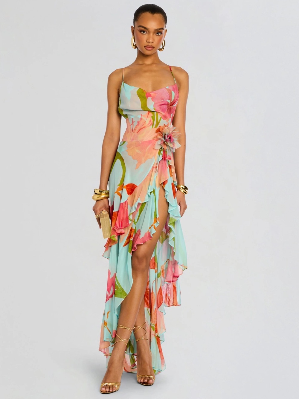 retrofete Samara Dress in Aqua Primavera size xxs